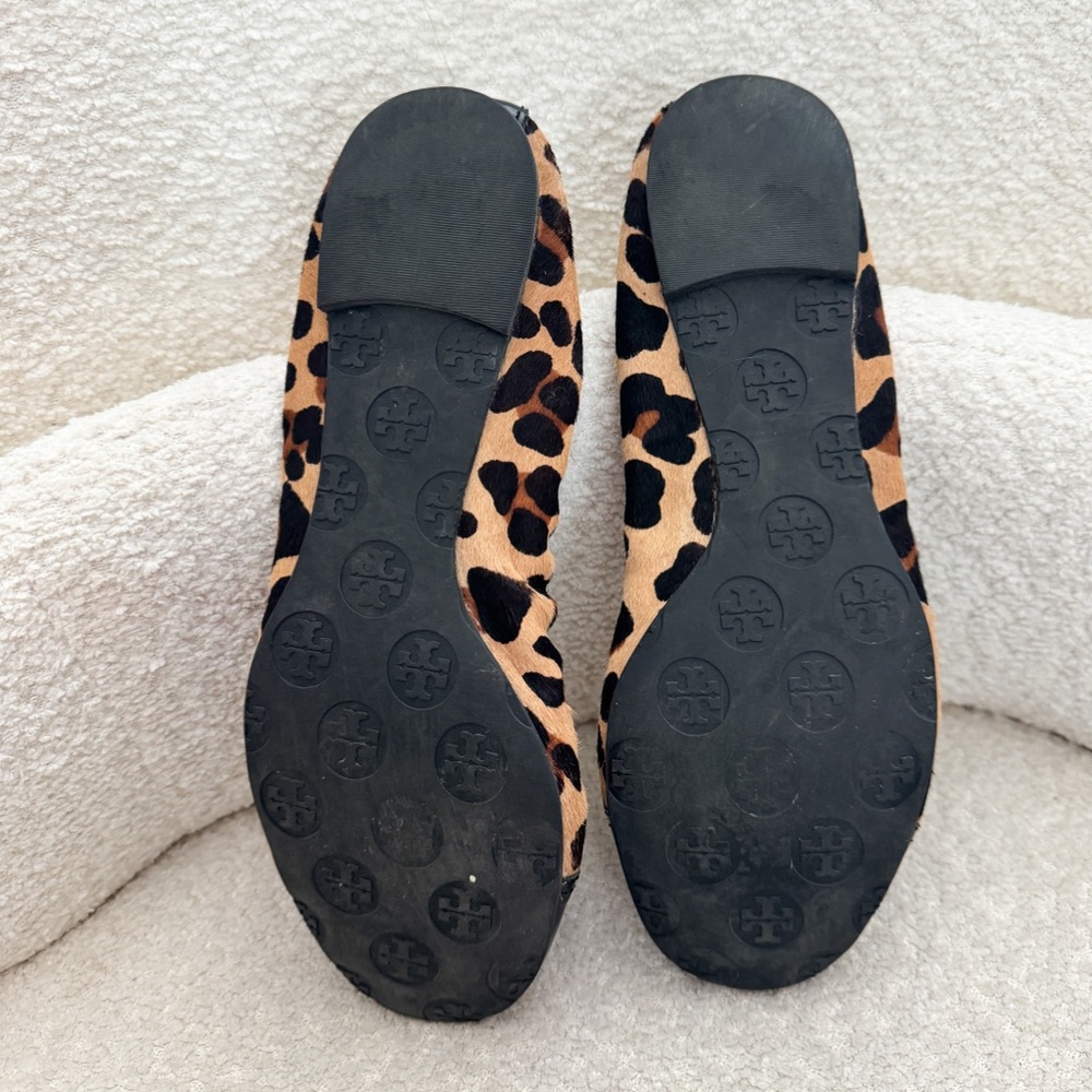 Tory Burch Abbey Leopard Ballet Flats - Picture 6 of 6